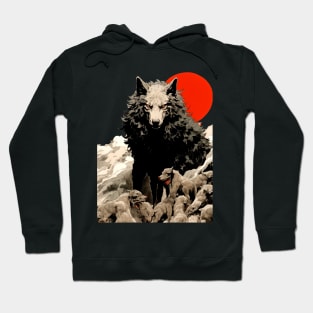 Wolf: Once a Wolf, Always a Wolf on a Dark Background Hoodie